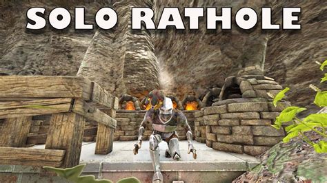 SOLO Claiming Hidden Rathole Building Back Up Ark YouTube