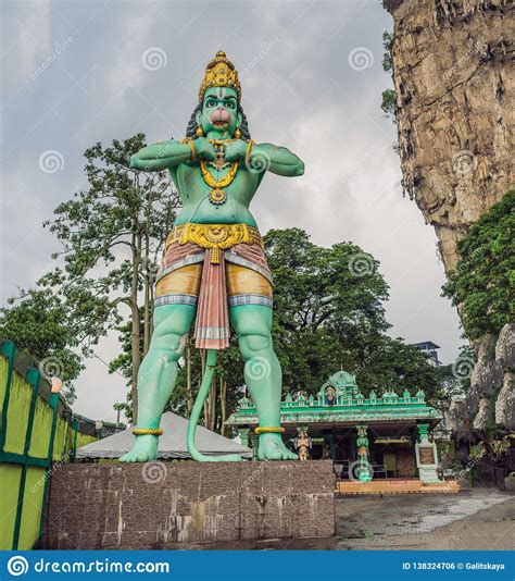 Lord Hanuman Statue At Batu Caves Kuala Lumpur Malaysia Stock Photo