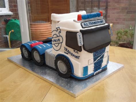 Volvo Tractor Unit Novelty Birthday Cake Susies Cakes