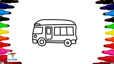 School Bus Autocar De L Ecole Drawing Coloring