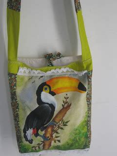 Marcia Freitas Pintura em Tecido Bolsas pintadas a mão