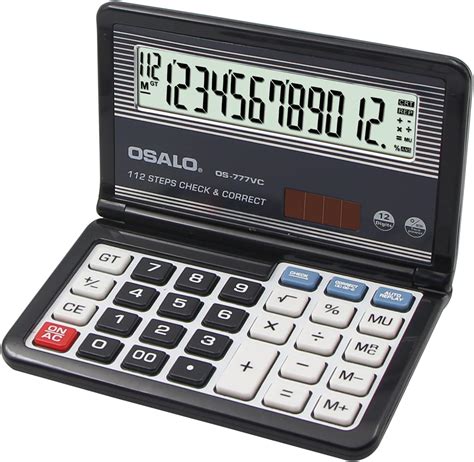 Calculadora Pendancy Check Correct Plegable Con Tapa Y Calculadora