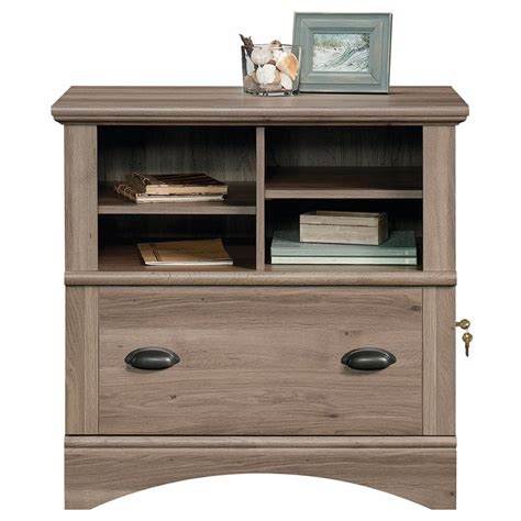 Sauder Harbor View Engineered Wood Lateral File Cabinet In Salt Oak