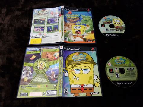 Spongebob Ps2 Games Battle For Bikini Bottom And Revenge Of The Flying Dutchman Ebay