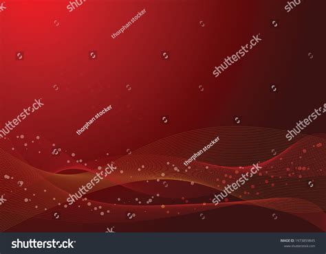 Red Wave Vector Illustration Background Stock Vector Royalty Free