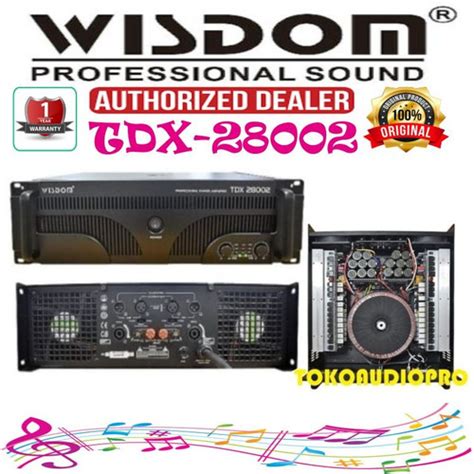 Jual Power Wisdom Tdx Channel Power Amplifier Wisdom Tdx