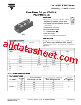 Mt Kpbf Datasheet Pdf Vishay Siliconix