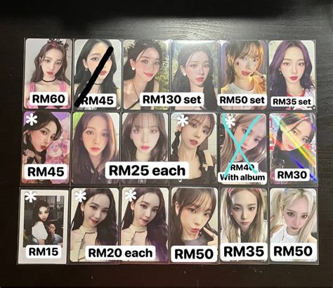 Wts Aespa Karina Winter Ningning Giselle Pcs Photocards Pob Hobbies