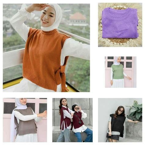 Jual Baju Rajut Illo Vest Tali Rajut Rompi Shopee Indonesia