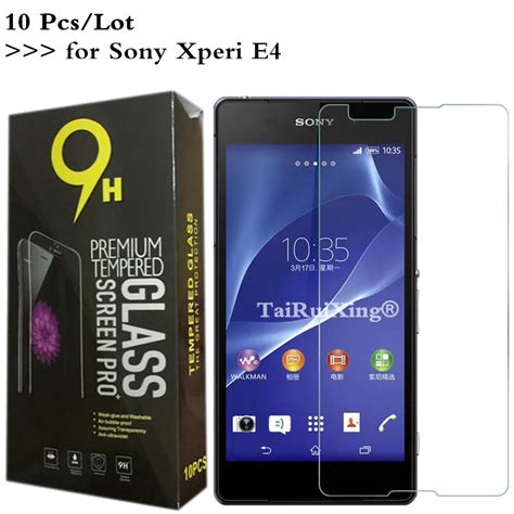 Pcs Lot Tempered Glass For Sony Xperia E Dual E E Screen