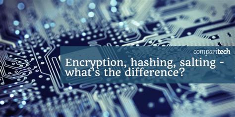 Encryption Hashing Salting What S The Difference And How Do They Work