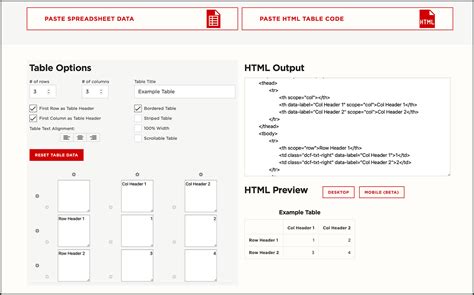 Css Table Generator Responsive | Cabinets Matttroy