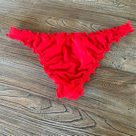 Shade Shore Women S Red Bikini And Tankini Bottoms Depop