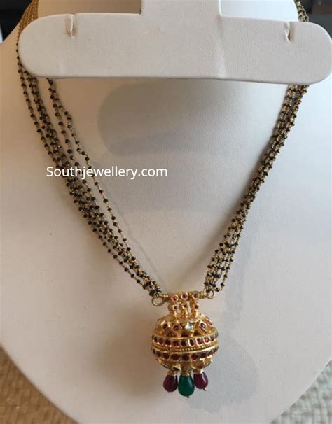 Multi String Mangalsutra Necklace With Nakshi Pendant Indian