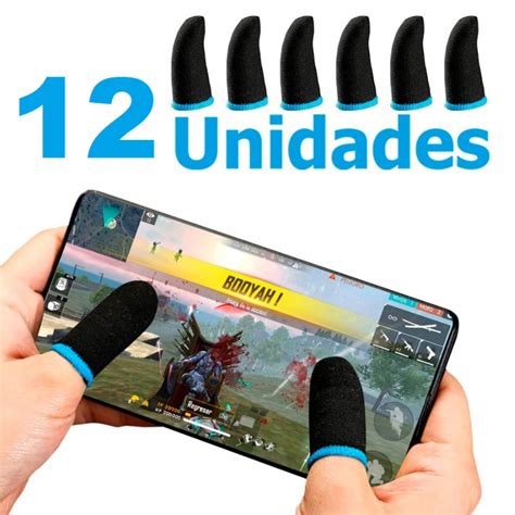 Kit Luva De Dedo Anti Suor Para Jogos Free Fire Pubg Mobile Call Of