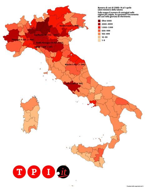 Coronavirus La Mappa Del Contagio In Italia Di Oggi 2 Aprile 2020