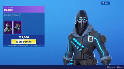 Fortnite Item Shop New Vulture Skin Air Stike Set August