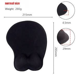 Custom Made Anime D Oppai Boob Mouse Pad With Wrist Rest Personalized Gaming Play Mat Gift