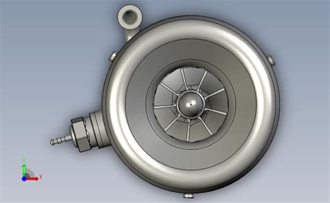 18 46mm 微型燃气轮机step模型图纸下载 懒石网