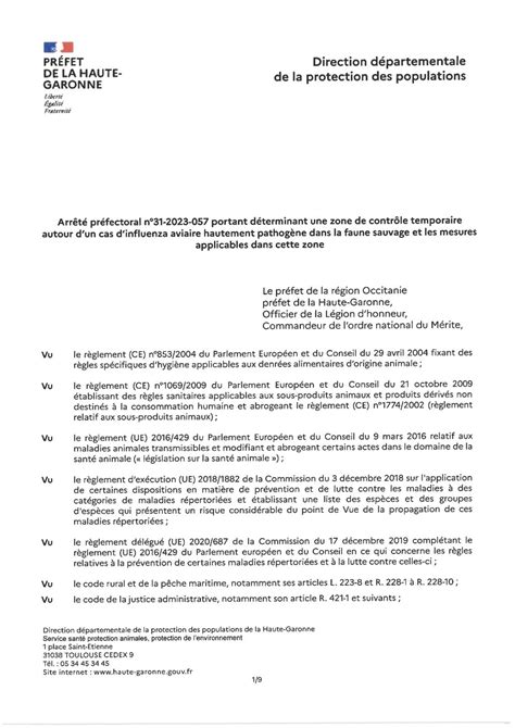 Calaméo Arrêté préfectoral Zone Controle Temporaire