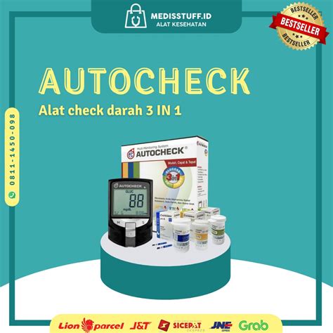 Jual Alat Cek Gula Darah Kolesterol Dan Asam Urat 3 In 1 Alat Auto