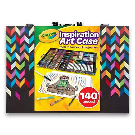 Crayola Assorted Zigzag Inspiration Art Case, 140 Piece, Art Set for Kids - Walmart.com ...