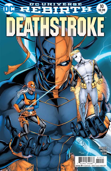 Deathstroke 2016 10 Vfnm Shane Davis Variant Cover Dc Universe