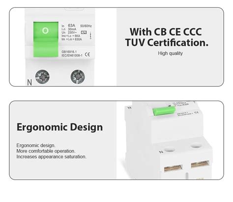 AC Type RCCB Electromagnetic Residual Current Circuit Breaker AC ELCB 2