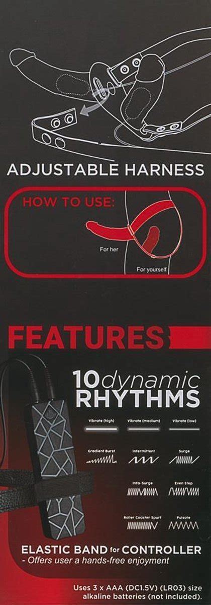 Excellent Power Strap On Double Thruster Vibrerende Voorbind Dildo Met Inwendige Bol