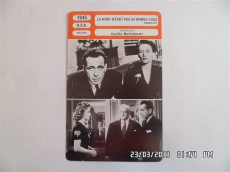 Carte Fiche Cinema La Mort N Etait Pas Au Rendez Vous Humphrey