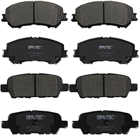 Amazon Sipautec Front Rear Carbon Fiber Ceramic Brake Pads