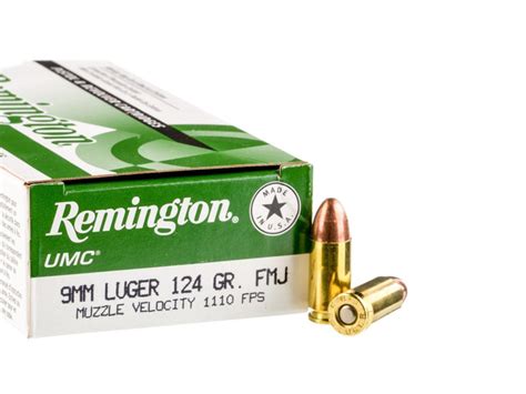 Bala REMINGTON LUGER FMJ Cal 9 Mm 124 Grs Igoa