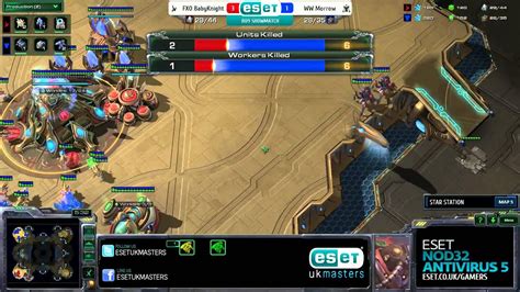 T Morrow Vs P BabyKnight ESET UK Masters HOTS Showdown Map 5