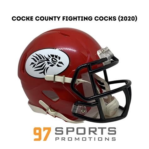 Cocke County Fighting Cocks (2020) TN Mini Football Helmet - 97 Sports ...