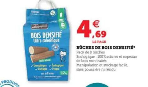 Promo Bûches De Bois Densifié chez Super U iCatalogue fr