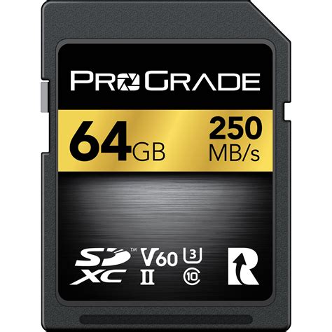 ProGrade Digital 64GB UHS II SDXC Memory Card PGSD64GBKBH B H