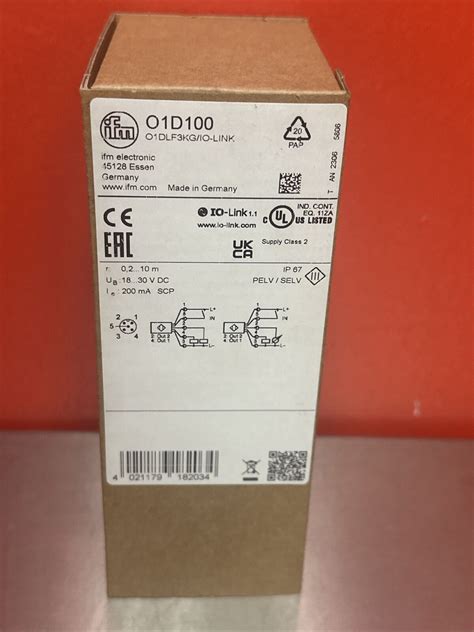 NEW IFM O1D100 O1DLF3KG Photoelectric Distance Sensor EBay