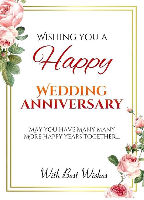 #Happy #Wedding #Anniversary | Marriage anniversary cards, Happy ...