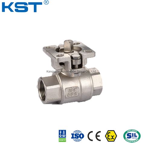 ISO 5211 Mounting Pad 2PC Ball Valve Without Handle Iso 5211 Mounting