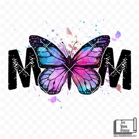 Mom Watercolor Butterfly Vinyl Decal Thevinylpeople