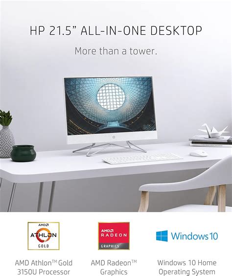 Buy HP 22 All In One PC AMD Athlon Gold 3150U Processor 4 GB RAM 256