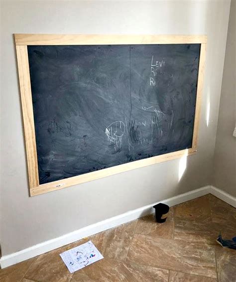 Diy Framed Chalkboard Wall Artofit