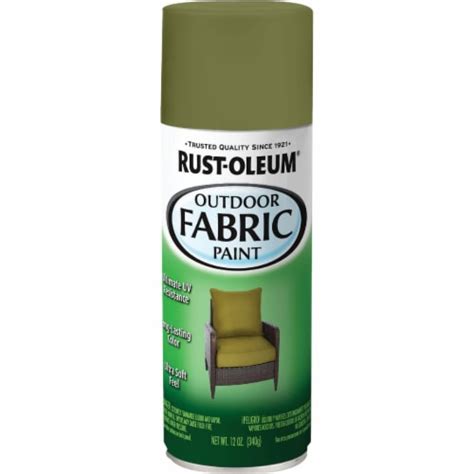 Rust Oleum 12 Oz Flatmatte Outdoor Fabric Spray Paint Olive Green