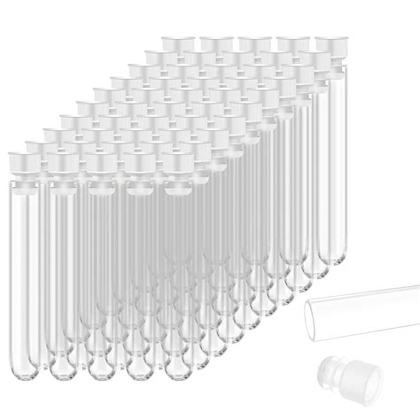 Pack Plastic Test Tubes Plastic Sample Test Tubes With Caps