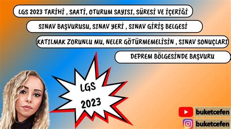 Deprem Bölgesinde LGS Başvurusu Nasıl Olacak LGS Giriş Belgesi Nasıl