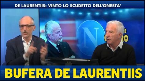 De Laurentiis Vinto Lo Scudetto DellonestÀ È Polemica Youtube