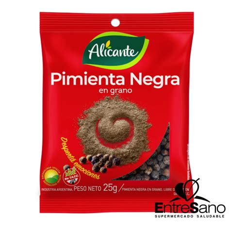 Pimienta Negra Grano Sin Tacc Gr Alicante Entresano