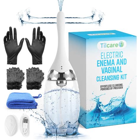 Enema Vaginal Kit By Tilcare Enemas For Colon Cleanse Electric Anal Douche With 3 Speed