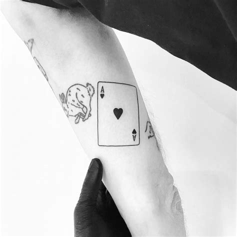 Ace of Hearts tattoo by tattooist pokeeeeeeeoh - Tattoogrid.net in 2024 | Card tattoo designs ...