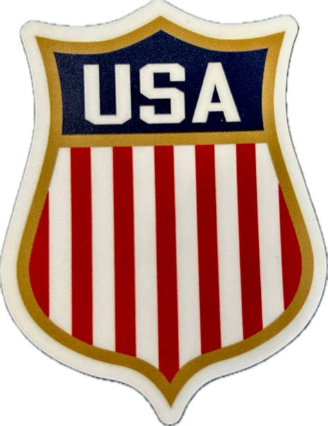 USA Hockey Shield Logo Sticker 2”X3” | Lowsportgear.com